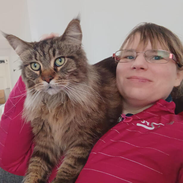 S. is determined to be a shoulder cat